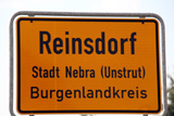 Ortsschild Reinsdorf